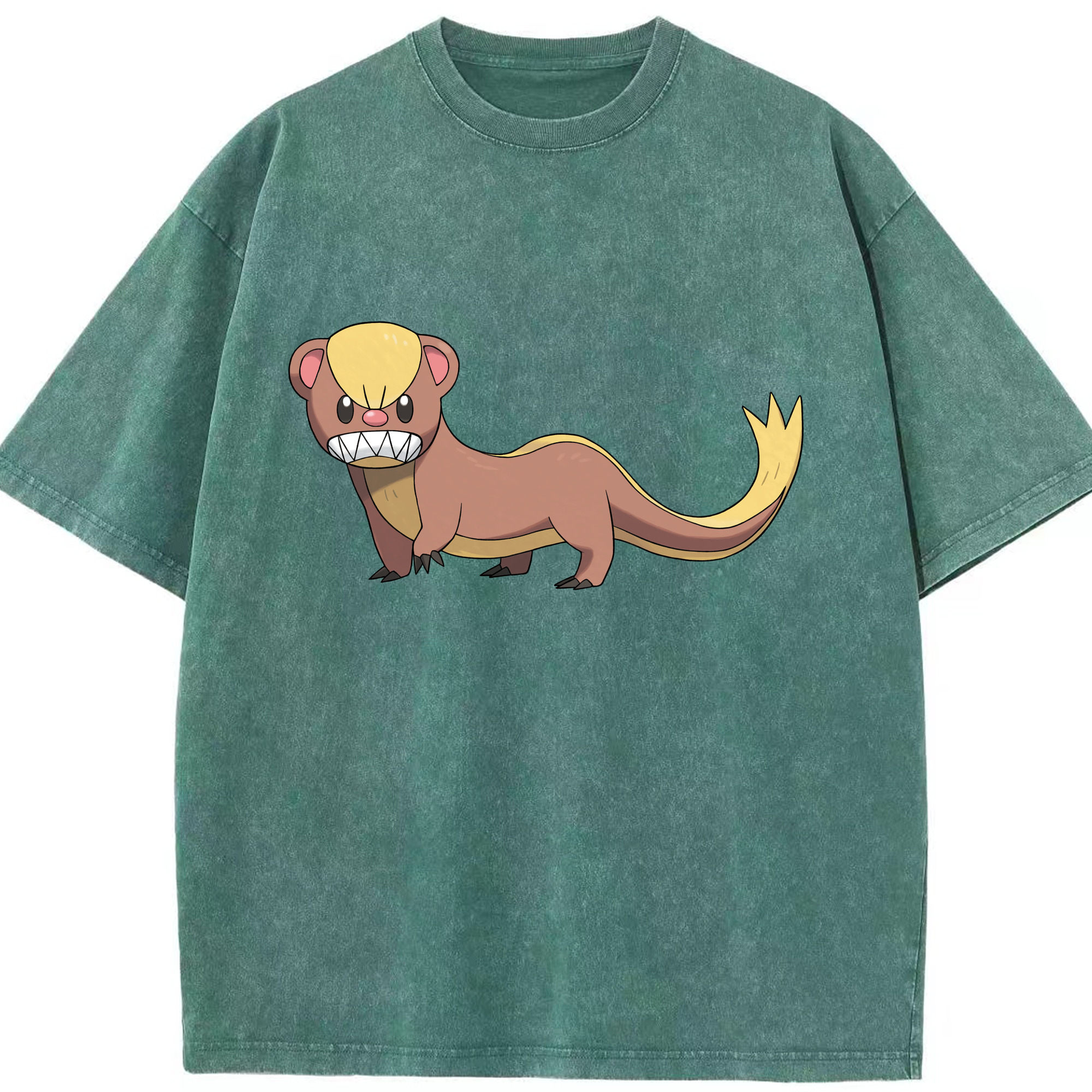 （画像用） ポケットモンスター Pokémon 綿100% ヴィンテージ風 半袖Tシャツ（フロントプリント）